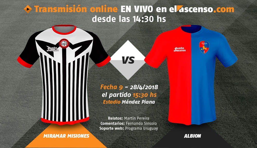 Previa: Miramar Misiones – Albion (Transmisión de ElAscenso.com)