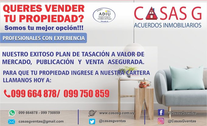 Oportunidades de CASAS G ¿ Queres comprar o vender tu propiedad ?