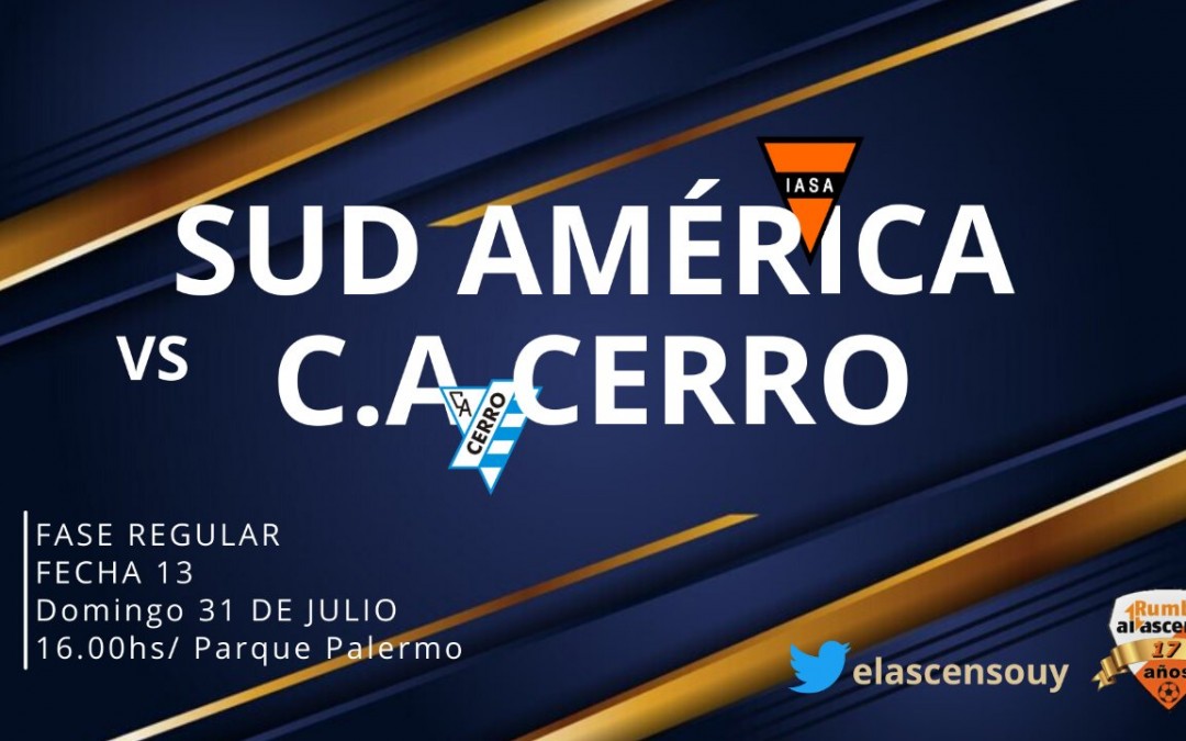 Sud América 0 Cerro 1