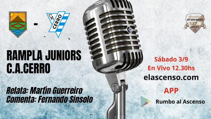 Transmisión clásica: Desde las 12.00 hs vivimos el clásico Rampla y Cerro