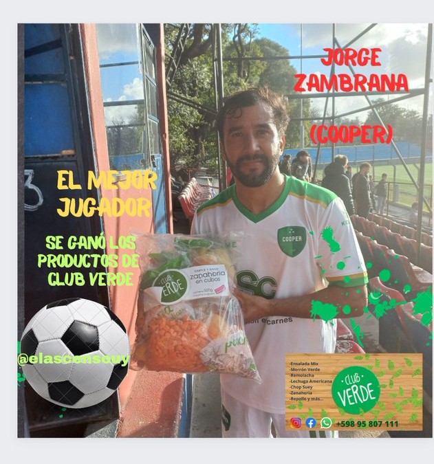 Jorge Zambrana (Cooper) se llevó los productos de Club Verde