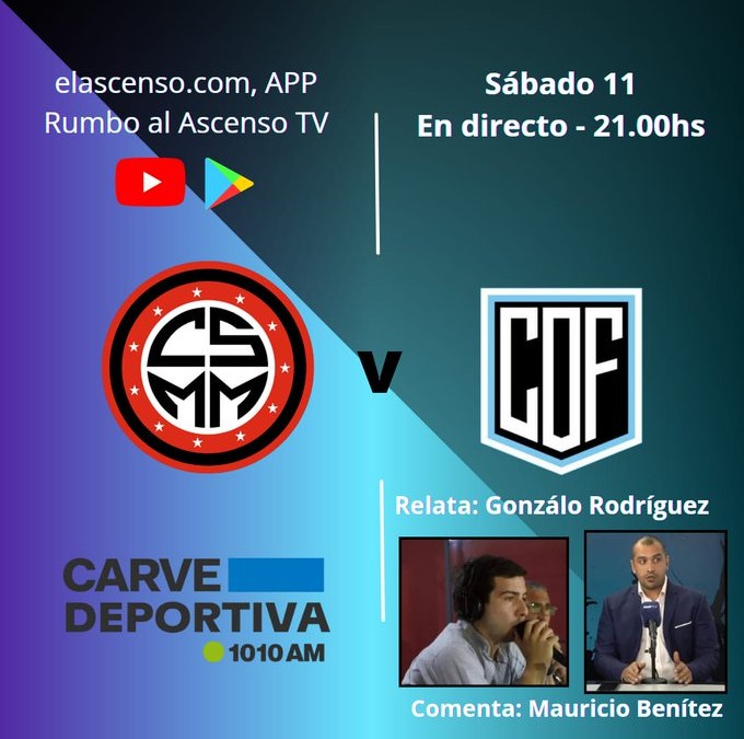 A las 21 hs transmitimos Miramar Misiones y Oriental